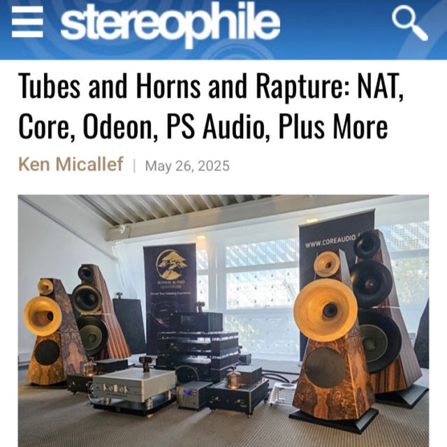 Thank you @stereophile, thank you Ken Micallef for your visit and your kind words. It was a joy to have you with us in Munich!

#odeonudio #stereophile #highend #highendmunich #highend2025
